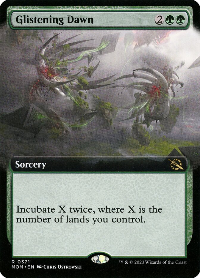 Glistening Dawn card front