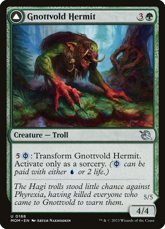 Gnottvold Hermit card front