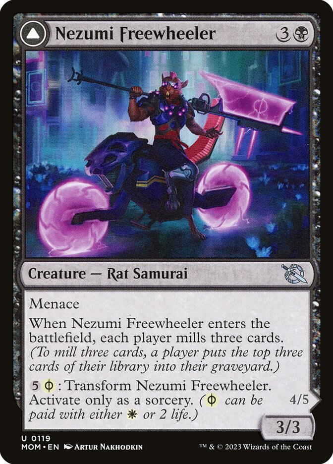Nezumi Freewheeler card front