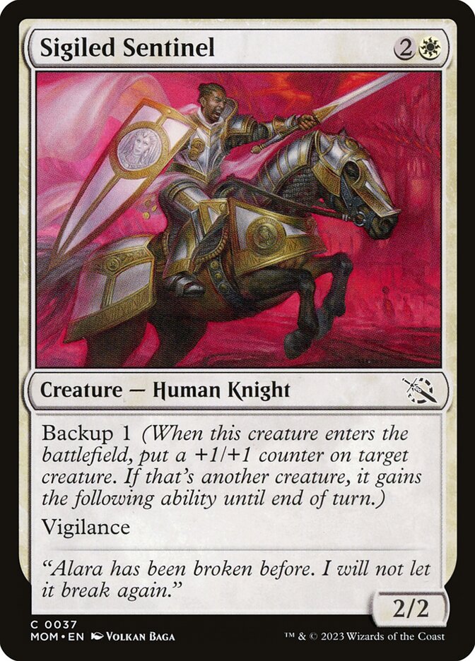 Sigiled Sentinel card front