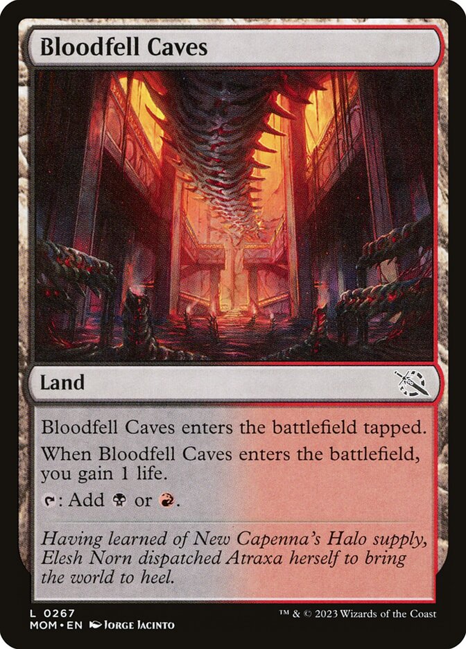 Bloodfell Caves card front