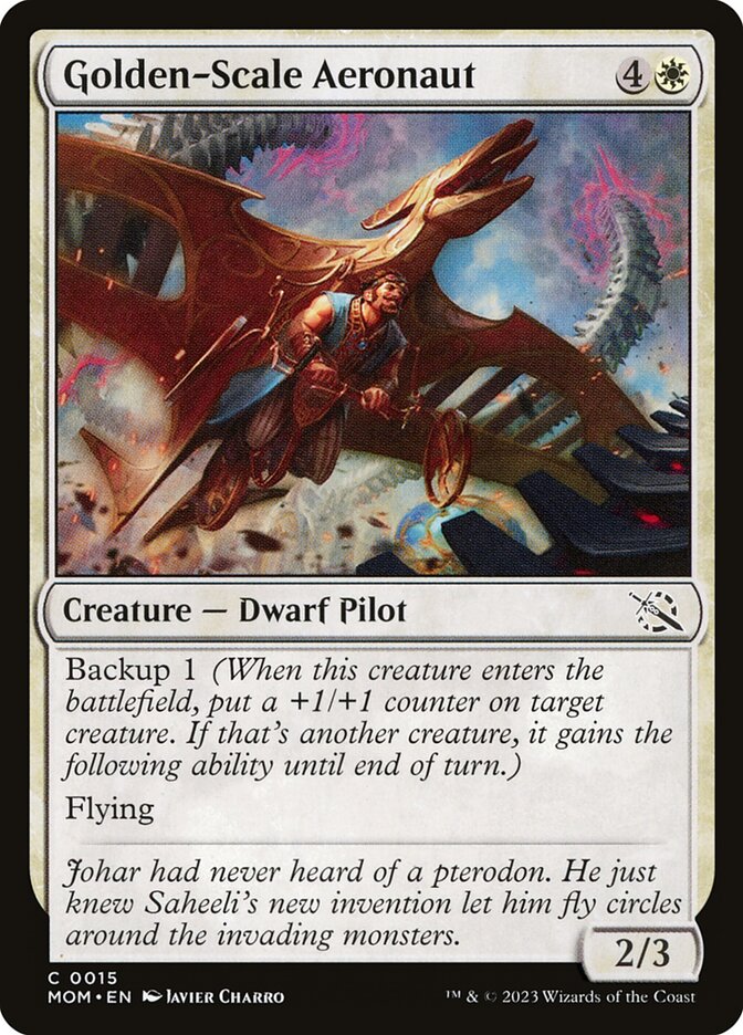 Golden-Scale Aeronaut card front