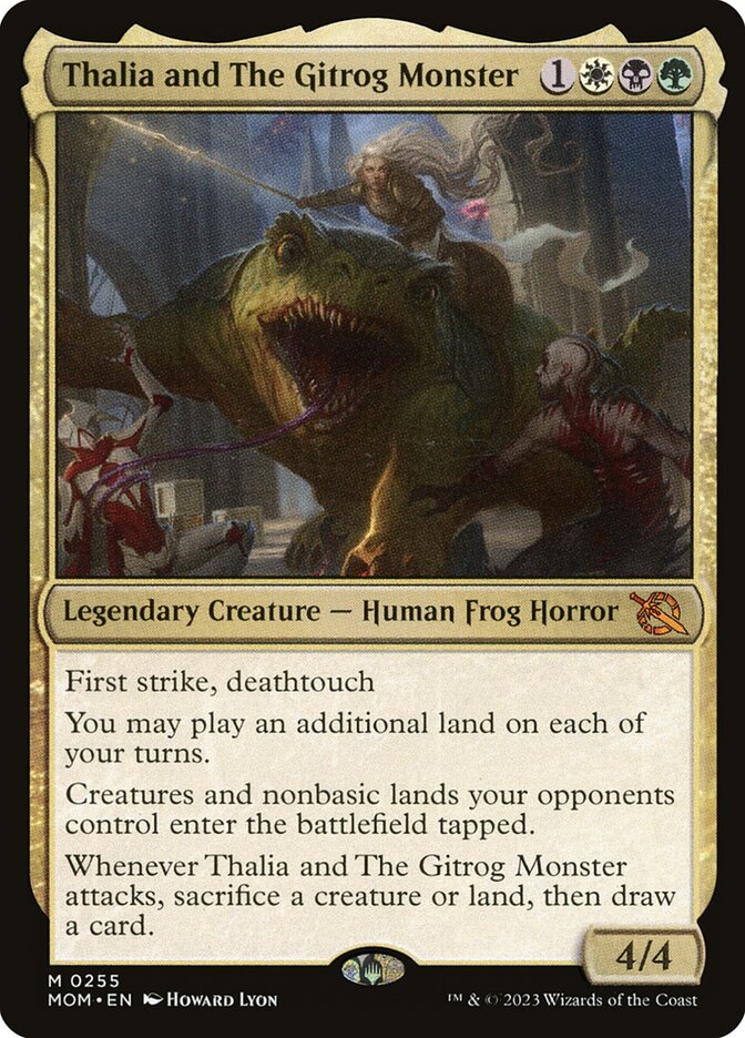 Thalia and The Gitrog Monster card front