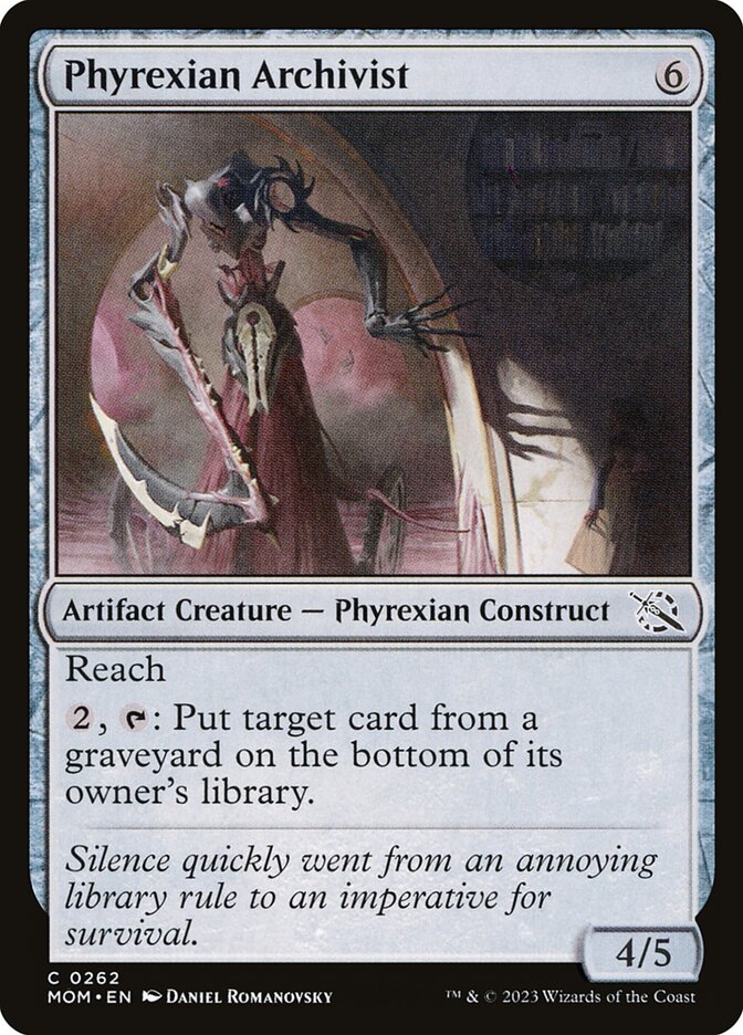 Phyrexian Archivist card front