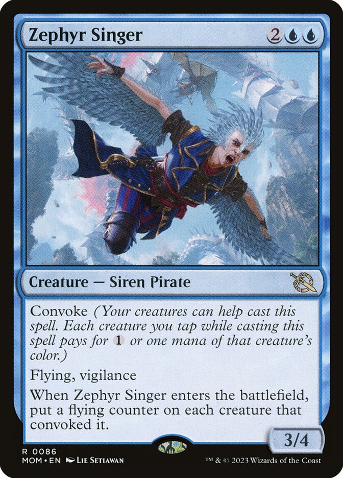 Zephyr Singer card front