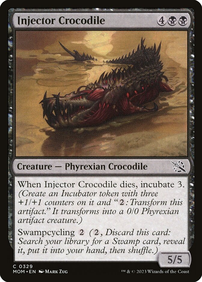 Injector Crocodile card front