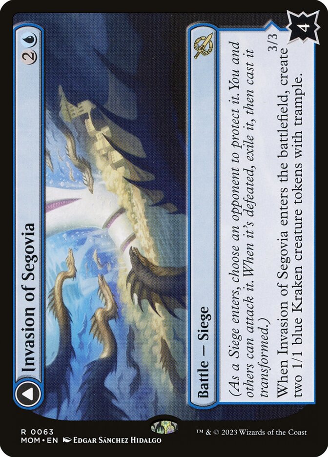 Invasion of Segovia card front