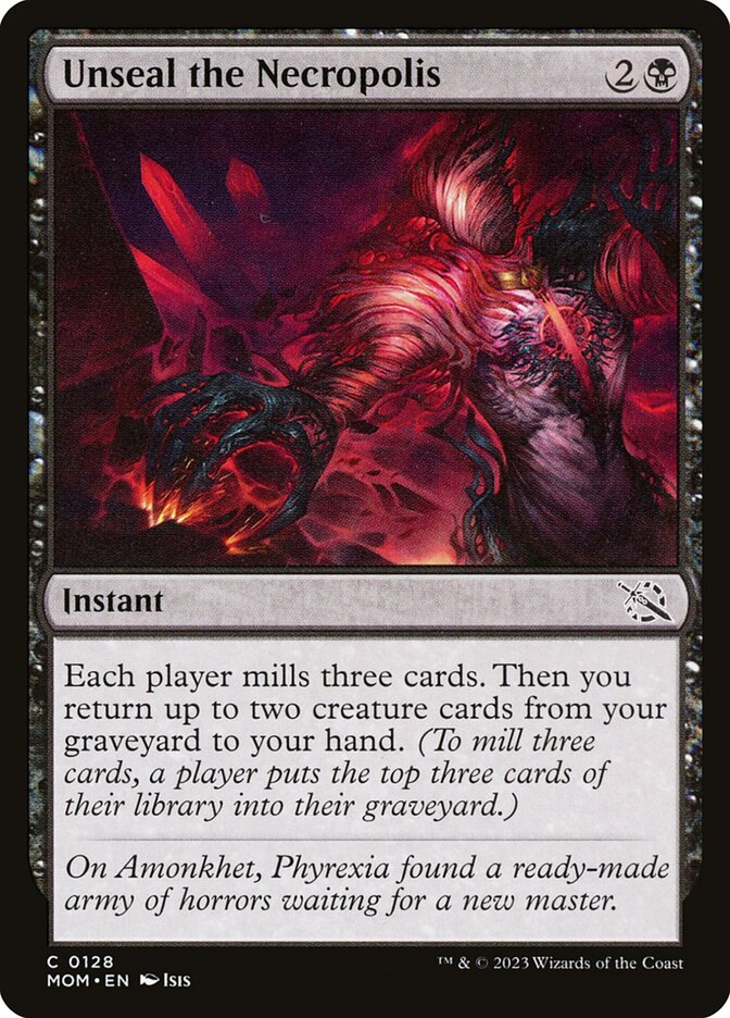Unseal the Necropolis card front