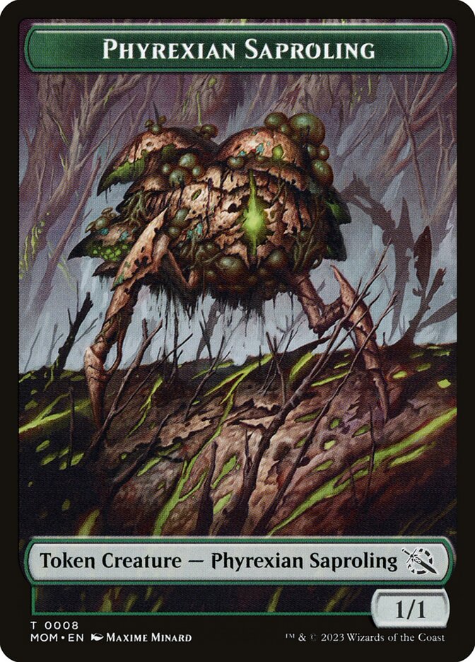 Phyrexian Saproling card front