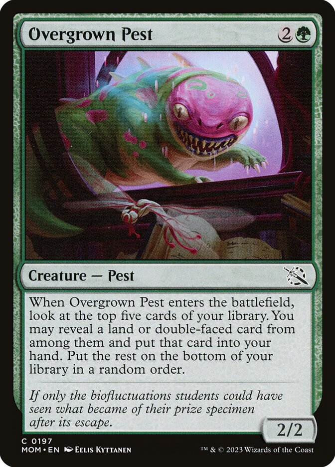 Overgrown Pest card front