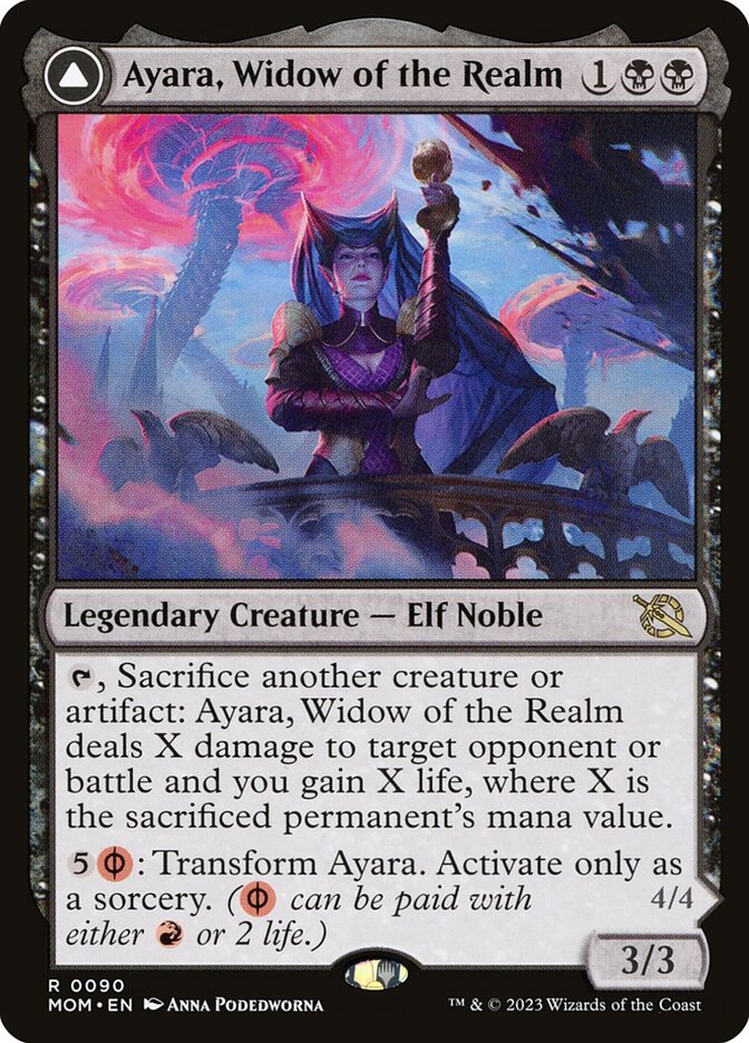Ayara, Widow of the Realm card front