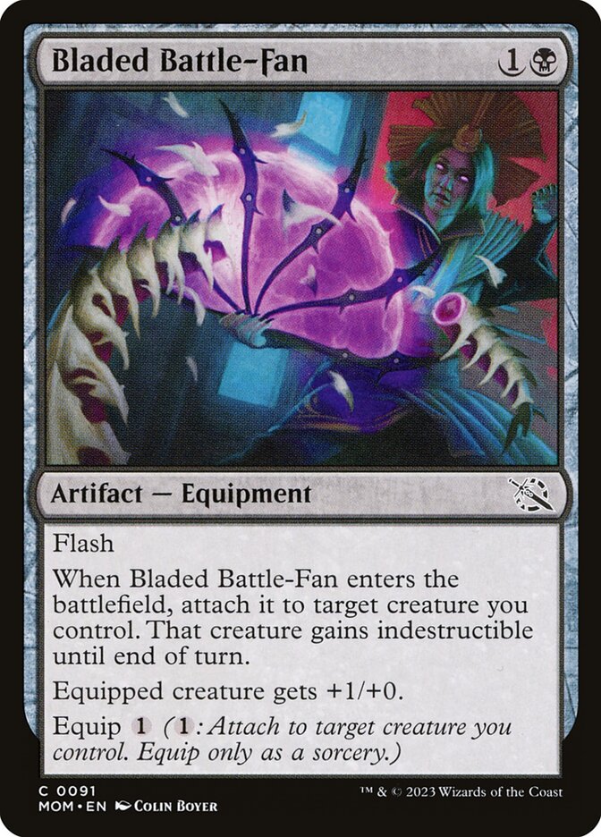 Bladed Battle-Fan card front