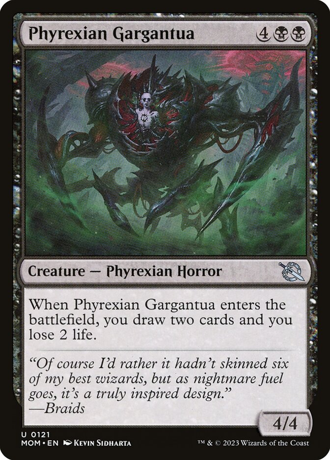 Phyrexian Gargantua card front