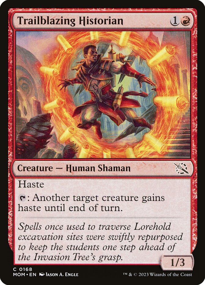 Trailblazing Historian card front