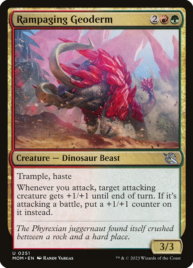 Rampaging Geoderm card front
