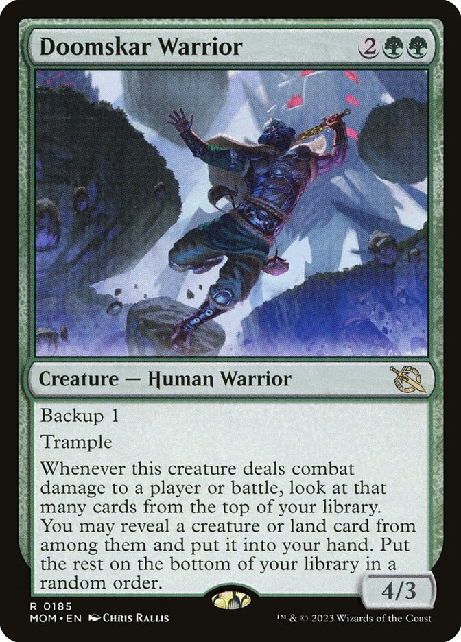 Doomskar Warrior card front