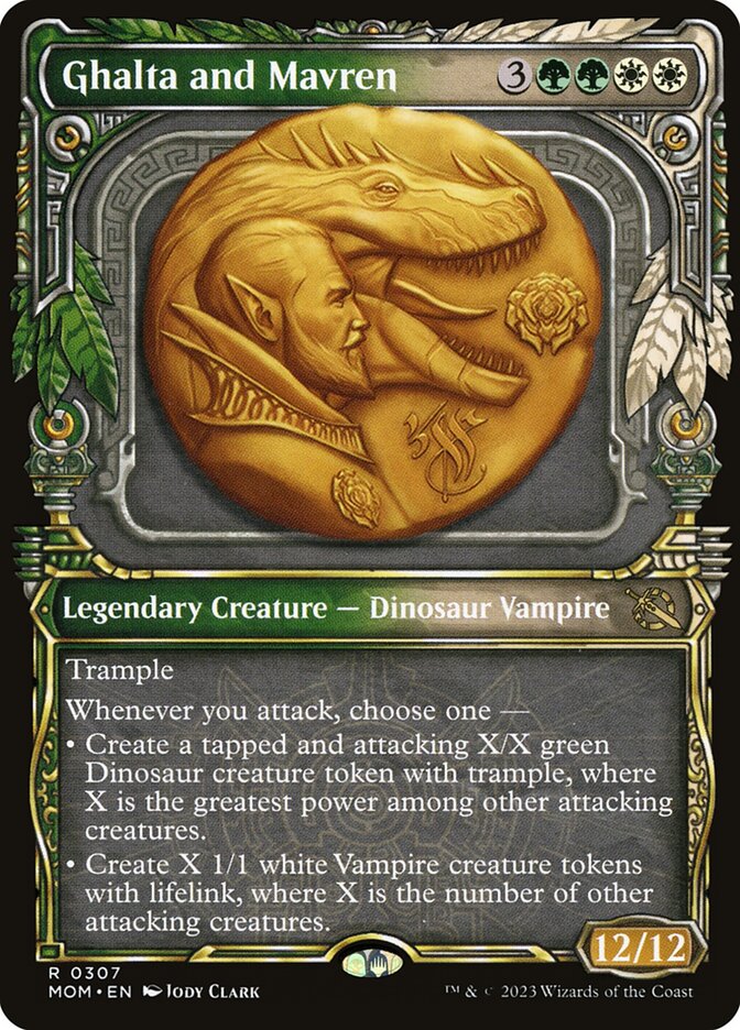 Ghalta and Mavren card front
