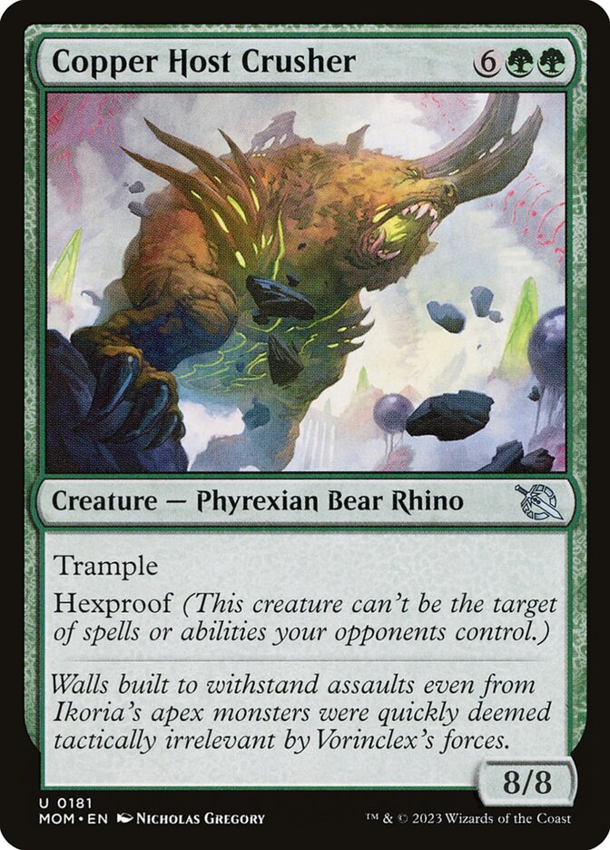 Copper Host Crusher card front