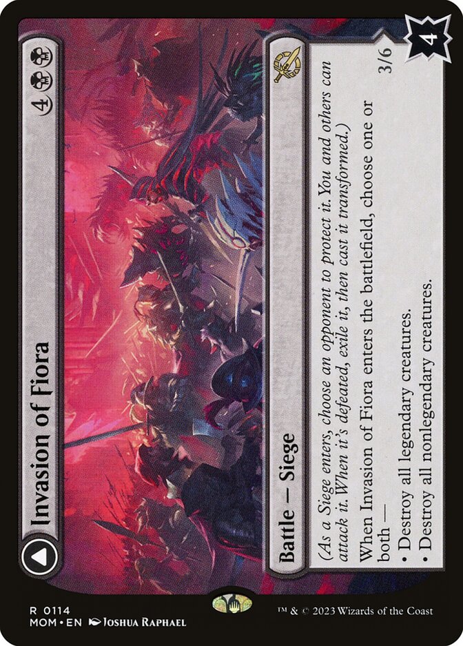 Invasion of Fiora card front