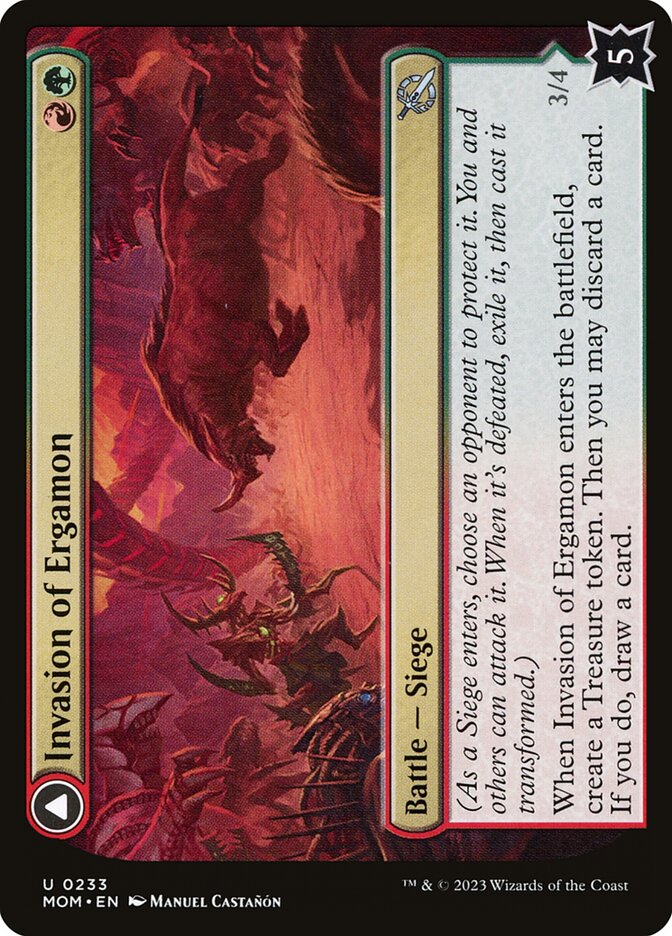 Invasion of Ergamon card front
