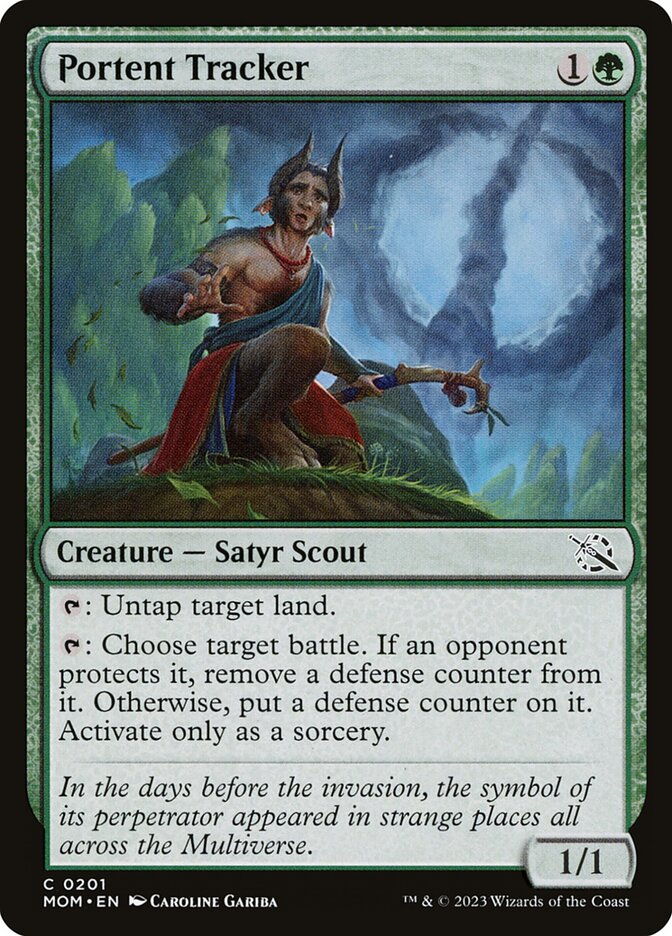 Portent Tracker card front