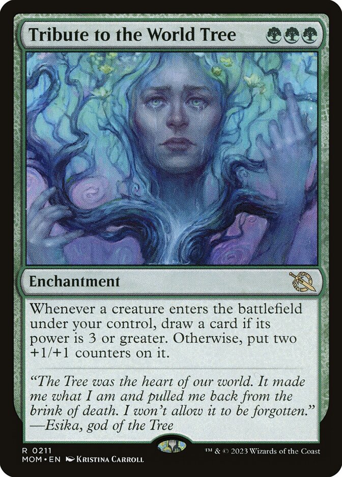 Tribute to the World Tree card front
