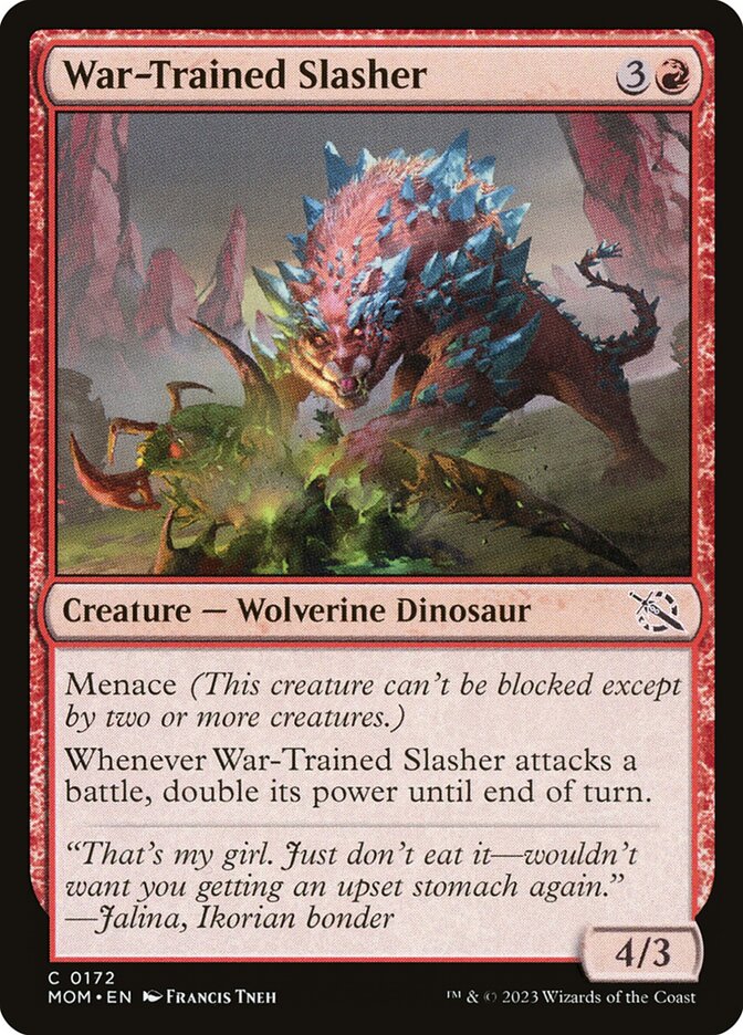 War-Trained Slasher card front