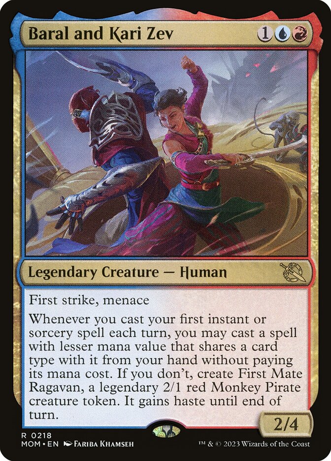 Baral and Kari Zev card front