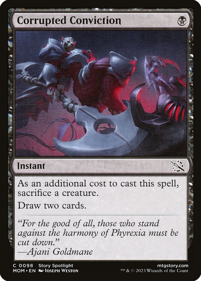 Corrupted Conviction card front