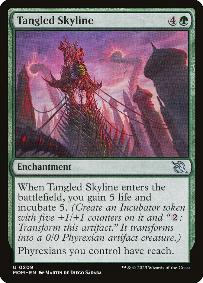 Tangled Skyline card front