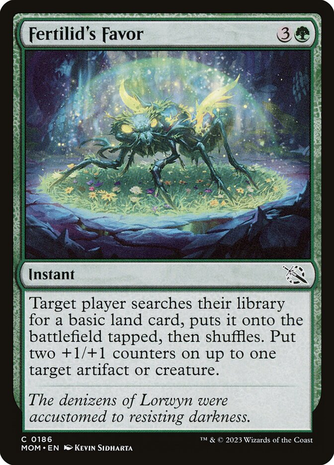 Fertilid's Favor card front