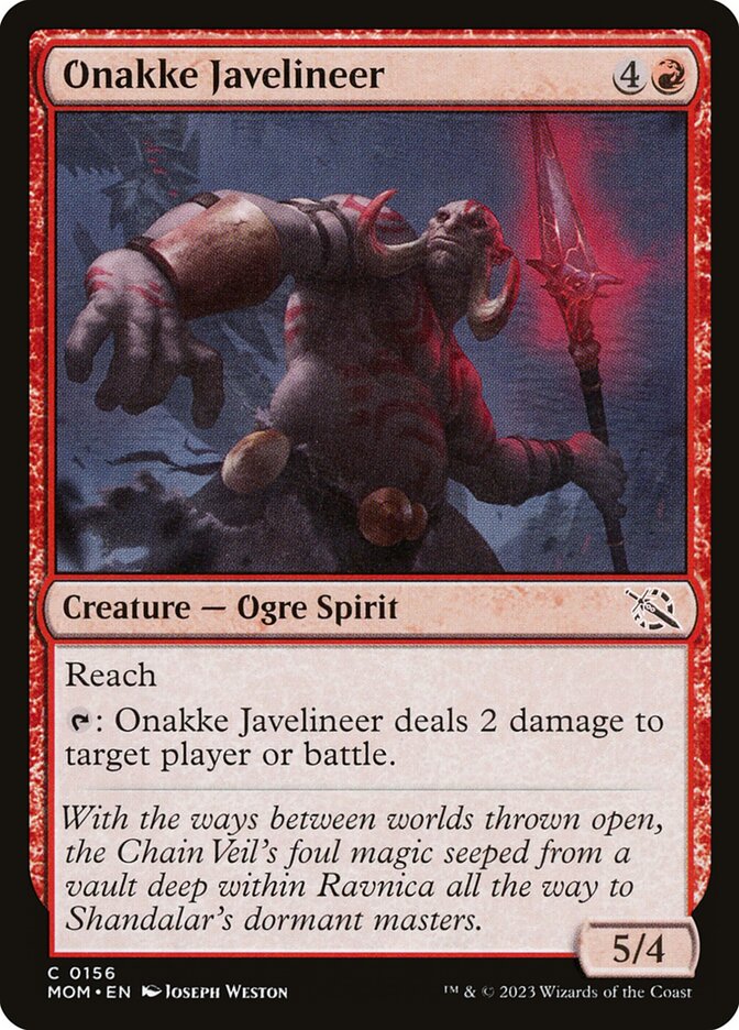 Onakke Javelineer card front
