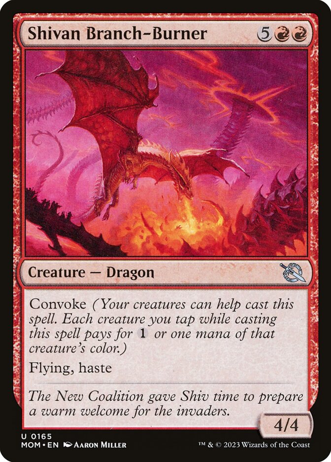 Shivan Branch-Burner card front