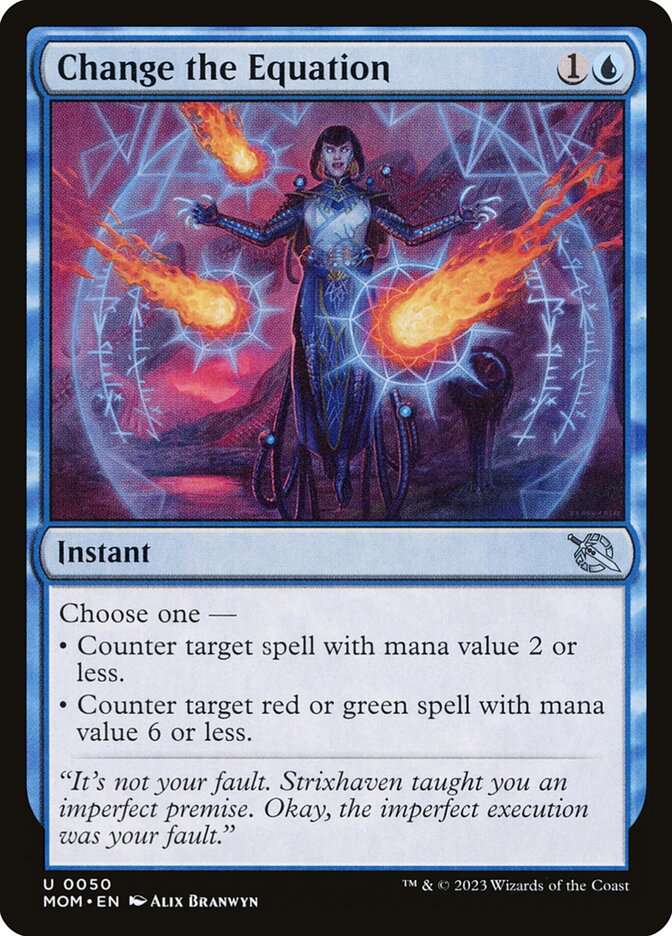 Change the Equation card front