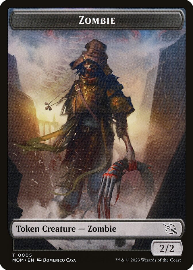 Zombie card front