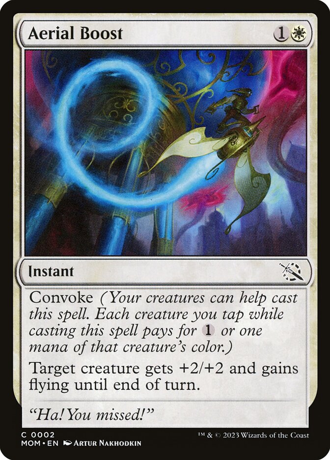 Aerial Boost card front