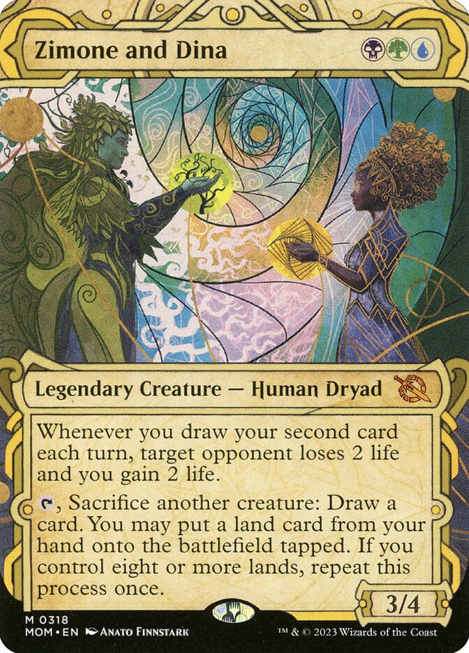 Zimone and Dina card front