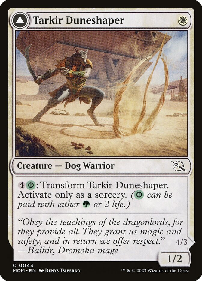 Tarkir Duneshaper card front