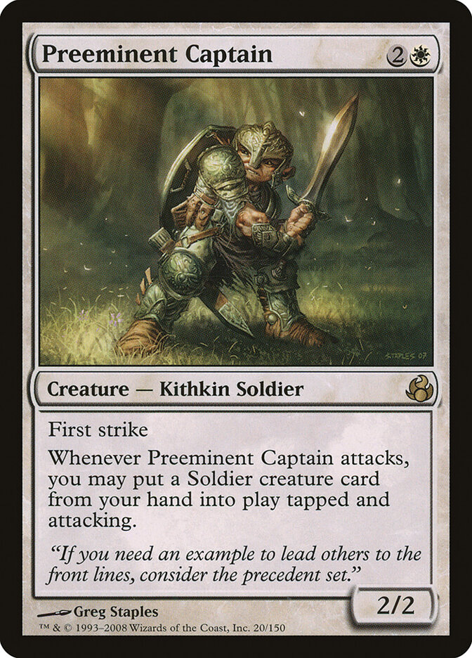 Preeminent Captain card front