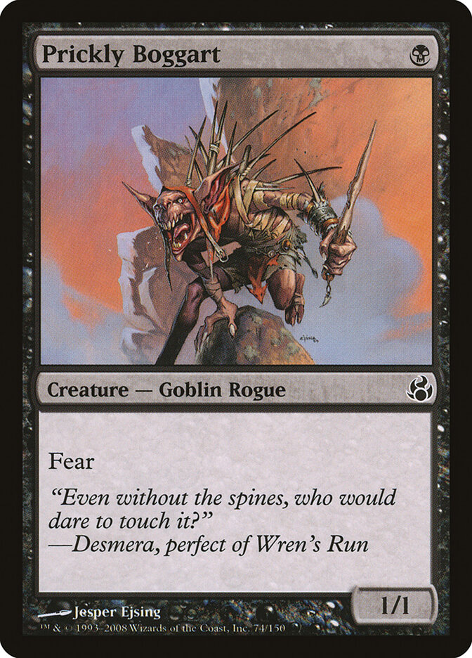 Prickly Boggart card front