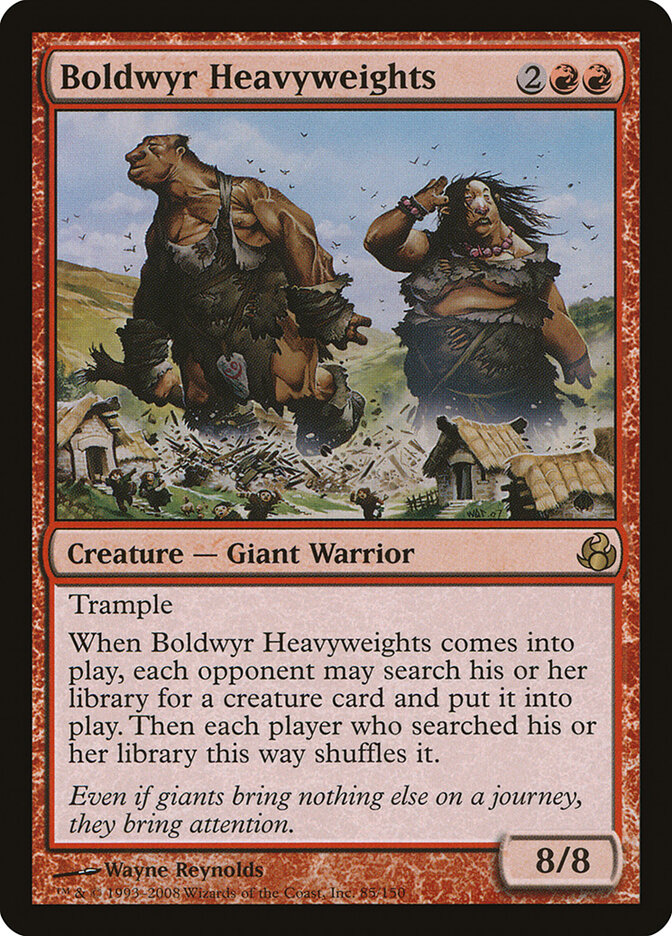 Boldwyr Heavyweights card front