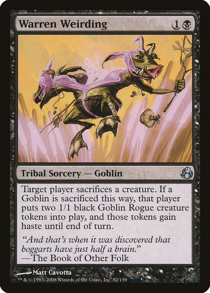 Warren Weirding card front