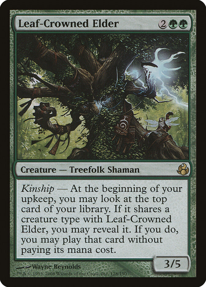 Leaf-Crowned Elder card front