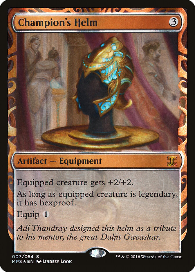Champion's Helm card front