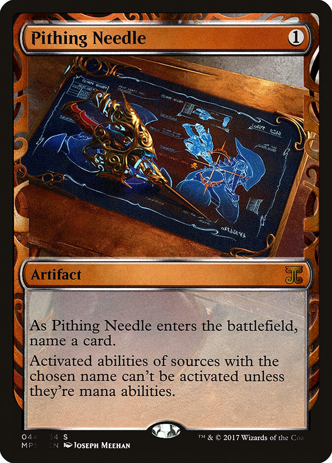 Pithing Needle card front