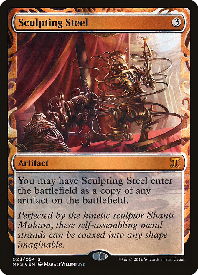 Sculpting Steel card front