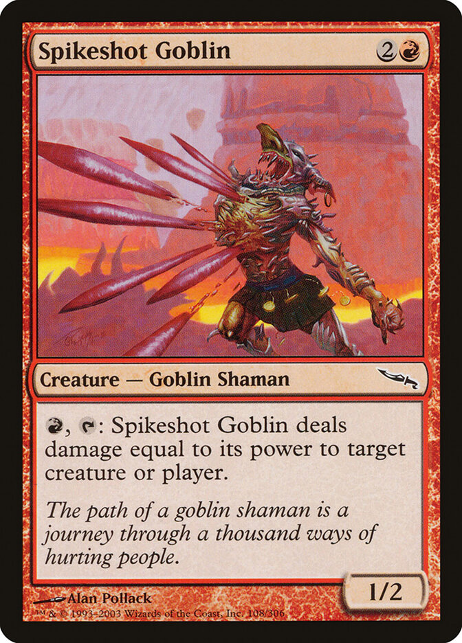 Spikeshot Goblin card front