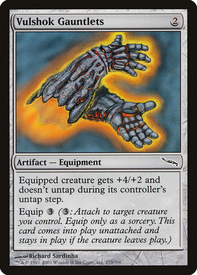 Vulshok Gauntlets card front
