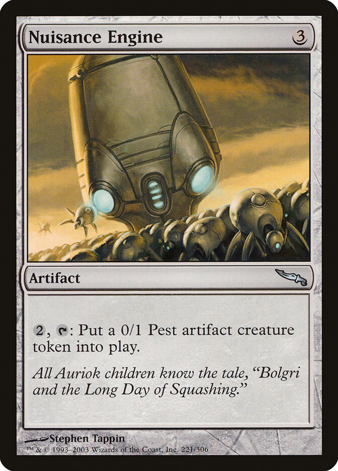 Nuisance Engine card front