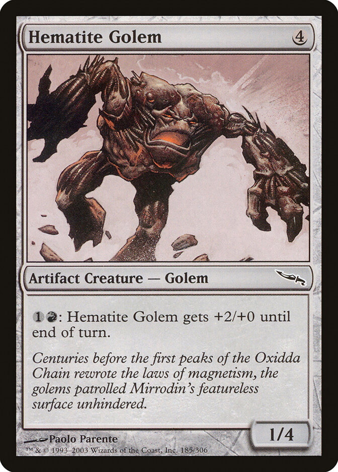 Hematite Golem card front